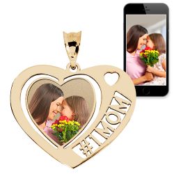 Heart w/ # 1 MOM Cut Out Jewelry-Jewelry-Photograve-Afterlife Essentials