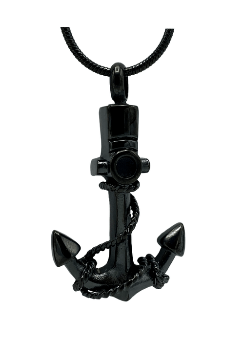 Anchor Pendant with Chain-Jewelry-Bogati-black-tone-Afterlife Essentials