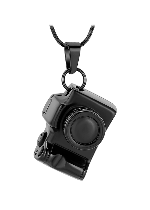 Camera – Pendant with Chain-Jewelry-Bogati-Black-Afterlife Essentials