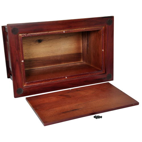 Classic Cherry Finish Wood Urn - Raised Panel-Cremation Urns-New Memorials-Afterlife Essentials