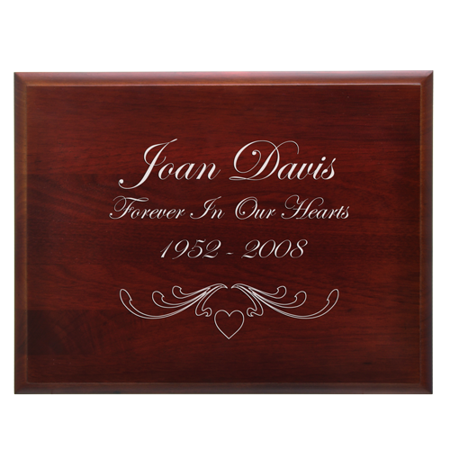 Cherry Finish Grooved Horizontal Wood Urn 350 cu in Cremation Urn-Cremation Urns-New Memorials-Afterlife Essentials