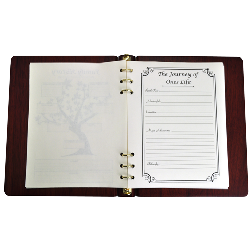 Funeral Guest Book Wooden Binder- Photo Option-Accessories-New Memorials-Afterlife Essentials