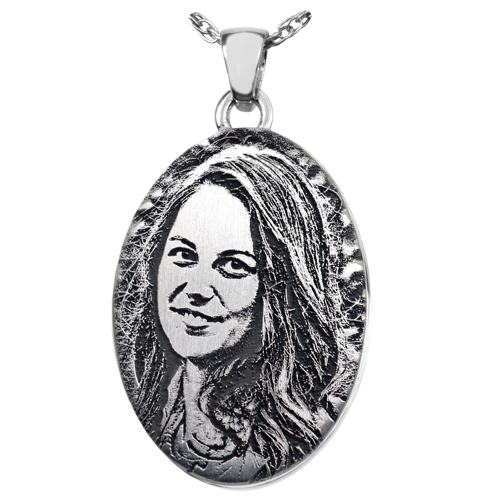 Oval Photo Pendant Cremation Jewelry-Jewelry-New Memorials-Afterlife Essentials