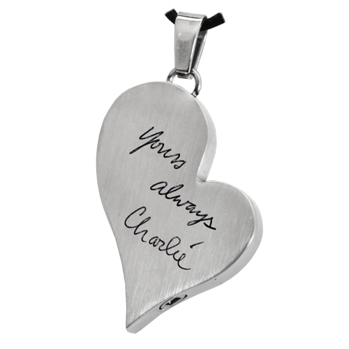 Teardrop Heart with Handwriting Cremation Jewelry-Jewelry-New Memorials-Afterlife Essentials