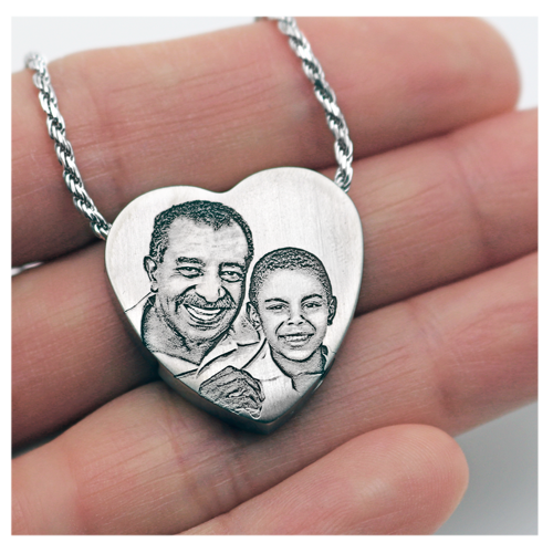 Heart Photo Pendant Cremation Jewelry-Jewelry-New Memorials-Afterlife Essentials