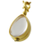Glass Teardrop Victorian Locket (not for ashes)-Jewelry-New Memorials-14K Gold Plating-Afterlife Essentials