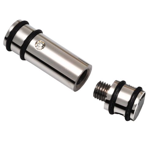 Stainless Steel Striped Cylinder W/ Crystal Pendant-Jewelry-New Memorials-Afterlife Essentials