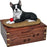 Boston Terrier with Ball Pet Wood Cremation Urn-Cremation Urns-New Memorials-Afterlife Essentials