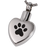 Pet Cremation Jewelry Stainless Steel Paw My Heart-Jewelry-New Memorials-Afterlife Essentials