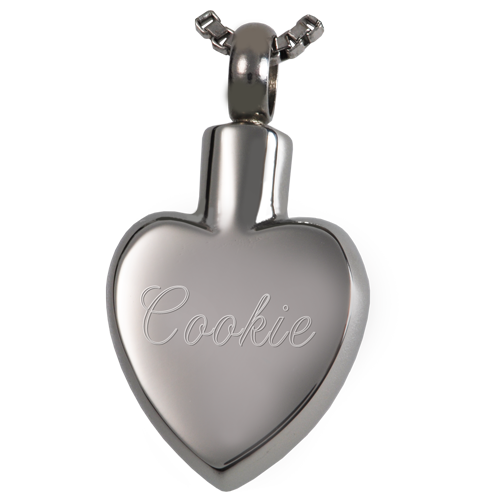 Pet Cremation Jewelry Stainless Steel Paw My Heart-Jewelry-New Memorials-Afterlife Essentials