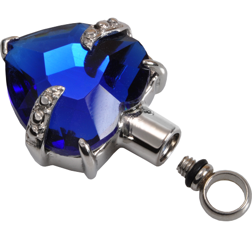 Stainless Steel Royal Heart Cremation Jewelry-Jewelry-New Memorials-Afterlife Essentials
