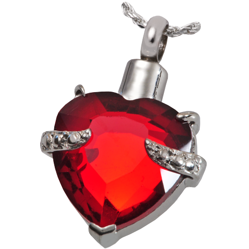 Stainless Steel Majestic Heart Cremation Jewelry-Jewelry-New Memorials-Afterlife Essentials