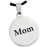 Stainless Steel Round Handprint Fingerprint Memorial Jewelry-Jewelry-New Memorials-Afterlife Essentials