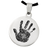 Stainless Steel Round Handprint Fingerprint Memorial Jewelry-Jewelry-New Memorials-Afterlife Essentials