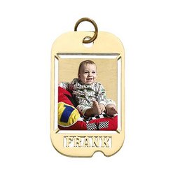Dog Tag w/ Name Cut Photo Pendant Jewelry-Jewelry-Photograve-Afterlife Essentials