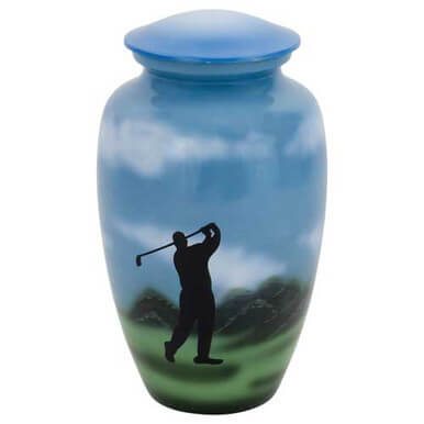 Down the Middle Golfer-Adult Size Cremation Urn-Cremation Urns-Bogati-Afterlife Essentials