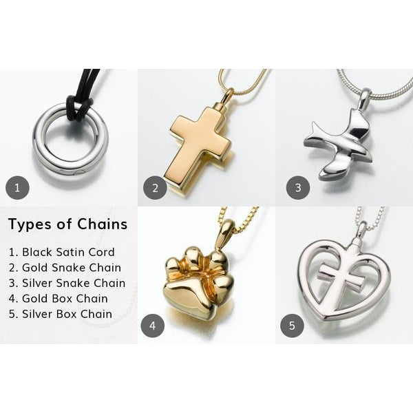 eternity fish hook Fish Hook Pendant Cremation Jewelry — Afterlife Essentials