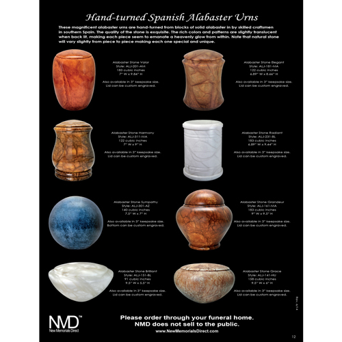 Nmd Memorial Jewelry Selected Urns & Keepsakes Catalog-Jewelry-New Memorials-Afterlife Essentials