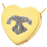 B&B Heart Actual Noseprint Pet Cremation Jewelry-Jewelry-New Memorials-14K Solid Yellow Gold (allow 4-5 weeks)-Chamber (for ashes)-Afterlife Essentials