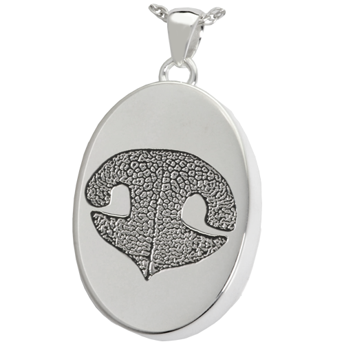B&B Oval Actual Noseprint Cremation Jewelry-Jewelry-New Memorials-Afterlife Essentials