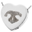 B&B Heart Actual Noseprint Pet Cremation Jewelry-Jewelry-New Memorials-925 Sterling Silver-Chamber (for ashes)-Afterlife Essentials