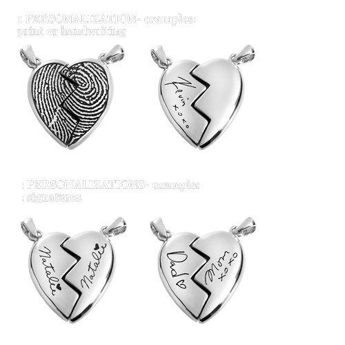 Personalized Companion Heart Pendant-Jewelry-New Memorials-Afterlife Essentials