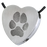 Heart Actual Pawprint Pet Pendant Cremation Jewelry-Jewelry-New Memorials-Stainless Steel-Chamber (for ashes)-Afterlife Essentials