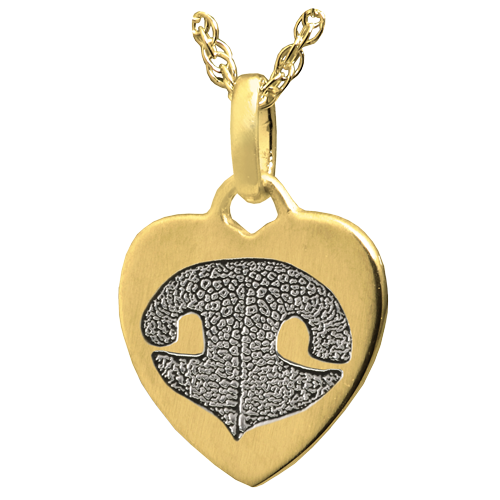 Petite Heart Noseprint Cremation Jewelry-Jewelry-New Memorials-Afterlife Essentials