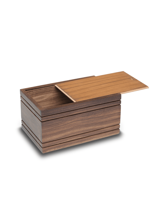 Rosewood Urn with simple modern design-Cremation Urns-Bogati-Afterlife Essentials