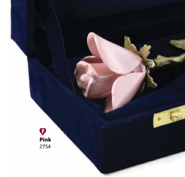 Brass Rose Keepsake with velvet box Cremation Urn-Cremation Urns-Terrybear-Afterlife Essentials