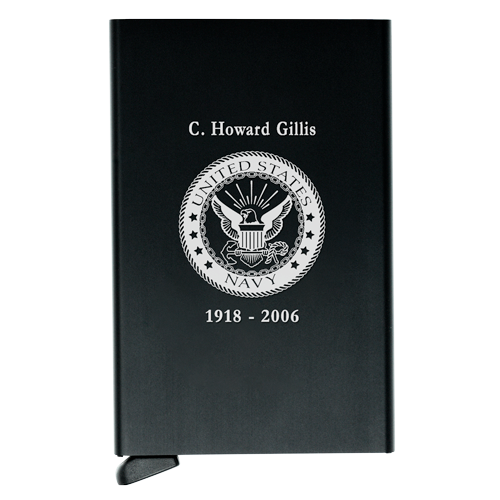 Men's Personalized Memorial: Minimalist Aluminum Wallet-Accessories-New Memorials-Afterlife Essentials