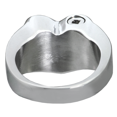 Stainless Steel Bold Heart Ring Cremation Jewelry-Jewelry-New Memorials-Afterlife Essentials