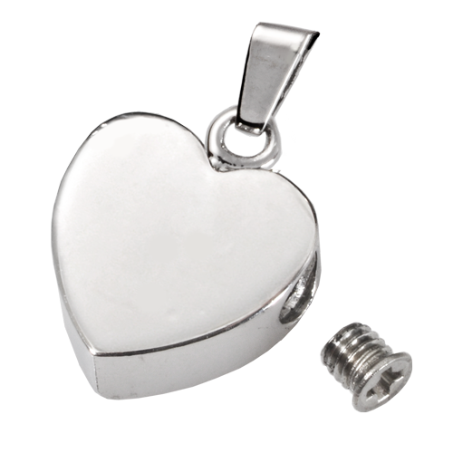 Stainless Steel Remembrance Heart Pendant Cremation Jewelry-Jewelry-New Memorials-Afterlife Essentials