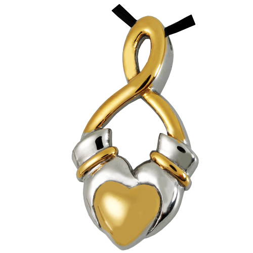 Premium Stainless Steel Claddagh Infinity Cremation Jewelry-Jewelry-New Memorials-Afterlife Essentials