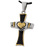 Premium Stainless Steel Claddagh Cross Two - Tone Cremation Jewelry-Jewelry-New Memorials-Afterlife Essentials