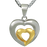 Stainless Steel Married Hearts Pendant Cremation Jewelry-Jewelry-New Memorials-Afterlife Essentials