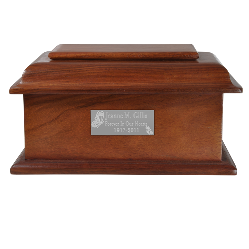 Stately Wood Small 40 cu in Cremation Urn-Cremation Urns-New Memorials-Afterlife Essentials