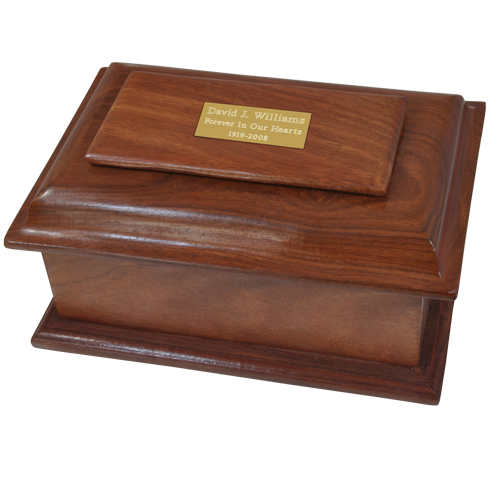 Stately Wood Small 40 cu in Cremation Urn-Cremation Urns-New Memorials-Afterlife Essentials