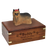 Yorkshire Terrier Ribbon Pet Wood Cremation Urn-Cremation Urns-New Memorials-Afterlife Essentials