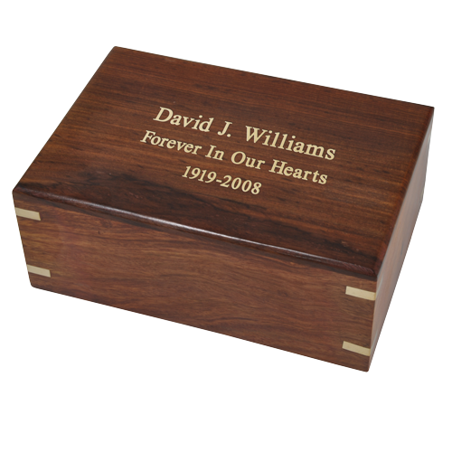 Perfect Simple Wood Box 38 cu in Cremation Urn-Cremation Urns-New Memorials-Afterlife Essentials
