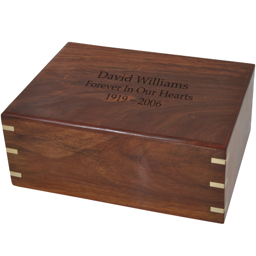 Perfect Simple Wood Box 87 cu in Cremation Urn-Cremation Urns-New Memorials-Afterlife Essentials