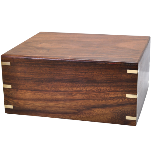 Perfect Simple Wood Box Dog Pet 200 cu in Cremation Urn-Cremation Urns-New Memorials-Afterlife Essentials