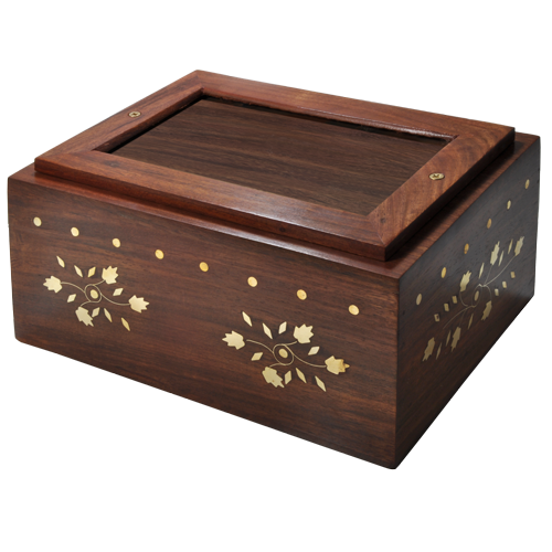 Photo Wood Urn Slider medium size-Cremation Urns-New Memorials-Afterlife Essentials