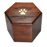 Pawprint Wood Hexagon Pet 50 cu in Cremation Urn-Cremation Urns-New Memorials-Afterlife Essentials
