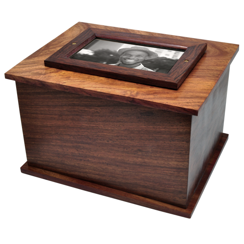 Photo Wood Urn 200 cu-Cremation Urns-New Memorials-Afterlife Essentials