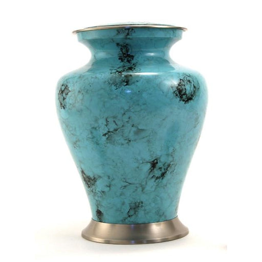 Glenwood Blue Marble Large/Adult Cremation Urn-Cremation Urns-Terrybear-Afterlife Essentials