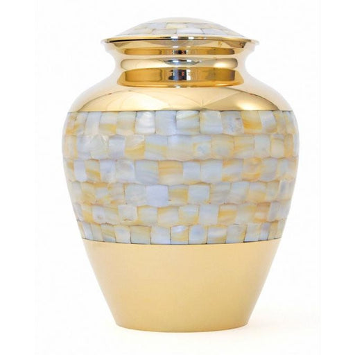 Elite Mother of Pearl Large/Adult Cremation Urn-Cremation Urns-Terrybear-Afterlife Essentials