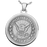 Round Military Pendant Cremation Jewelry-Jewelry-New Memorials-Afterlife Essentials