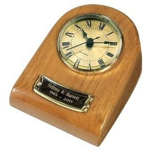 WTU41 Mini Clock Hardwood Keepsake Cremation Urn-Cremation Urns-Urns of Distinction-Afterlife Essentials