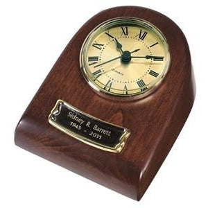 WTU51 Mini Clock Hardwood Keepsake Cremation Urn-Cremation Urns-Urns of Distinction-Afterlife Essentials